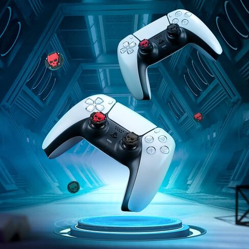 قبعات GeekShare Thumb Grip لعصا التحكم على سطح البخار، مجموعة غطاء أعواد الإبهام المصنوعة من السيليكون الناعم المضادة للانزلاق متوافقة مع سطح البخار فقط - زوجان/4 قطع (أسود وأحمر) in Saudi Arabia
