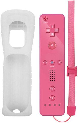 Wireless Remote Controller Gamepad Joystick for Nintendo Wii/ Wii U, w/ Silicone Case & Hand strap (White) in Saudi Arabia