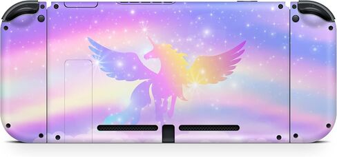 TACKY DESIGN Clouds Skin Compatible with Nintendo Switch Skins Decal, Stickers Blue Pastel Starry Sky Vinyl 3M Moon Full wrap Cover in Kuwait