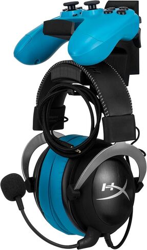 BRAINWAVZ The Titan - Desktop Gamepad Controller & Headphone Hanger Holder - Designed for Xbox ONE, PS4, PS3, Dualshock, Switch, PC, Steelseries, Steam & More, Reduce Clutter, Black in Kuwait