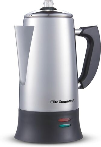 Elite Gourmet EHC-5055 Automatic Brew & Drip Coffee Maker with Pause N Serve Reusable Filter, On/Off Switch, Water Level Indicator, Black in Saudi Arabia