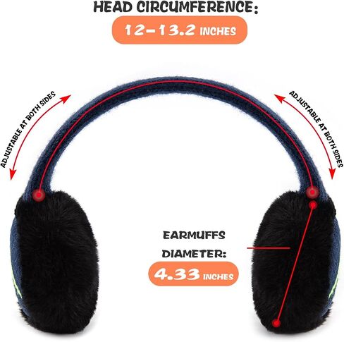 XIAOHAWANG Kids Boy Warm Earmuffs for Children Girl Winter Ear Muffs Cold Weather Ear Warmer in Kuwait