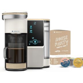 BRUVI The Bruvi Bundle | Single-Serve Coffee System | Includes 20 Coffee and Espresso B-Pods + Bruvi Coffee Brewer + Premium Water Filter Kit
