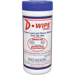 D-Wipe Towels, Lead Removing Disposable Wipes (325 Wipes), WT-325
