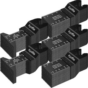 Kyoffiie 64Pcs Oscillating Tool Blades, Quick Release Multi Tool Blades Kits Universal Oscillating Saw Blades Wood Plastic Soft Metal Multitool Blades Compatible with Dewalt, Makita, Bosch, Craftsman