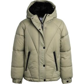 Steve Madden Girls' Winter Coat - Bubble Puffer Ski Jacket with Fur Trim Hood (Size: 4-16)
