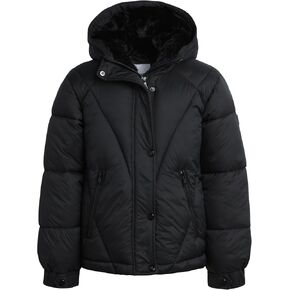Steve Madden Girls' Winter Coat - Bubble Puffer Ski Jacket with Fur Trim Hood (Size: 4-16)