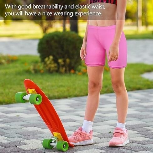 Resinta 6 Pack Dance Shorts Girls Bike Short Breathable and Safety 6 Color in Kuwait