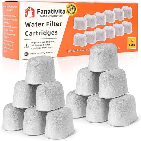 Keurig Filter Replacement by Fanativita, 6 Pack Water Filter Cartridges | Fits All Keurig Coffee Makers, NSF-Certified, Better Tasting Coffee, 1-Year Supply in Kuwait