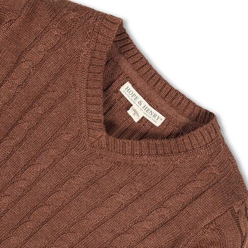 Hope & Henry Boys' Long Sleeve Fine Gauge V-Neck Sweater in Kuwait