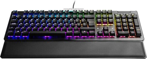 EVGA USB Z20 RGB Optical Mechanical Gaming Keyboard, Optical Mechanical Switches (Clicky), 812-W1-20US-KR, Black in Saudi Arabia