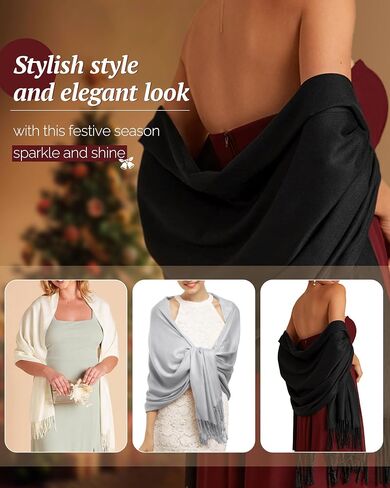 FURTALK Shawls and Wraps Scarf for Women Travel Evening Dresses Wedding in Kuwait