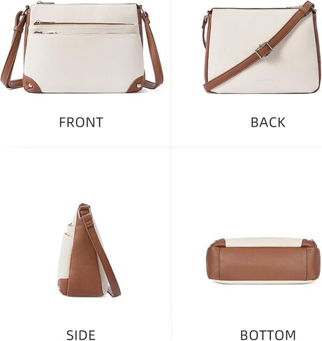 WESTBRONCO Crossbody Bags for Women, Medium Size Shoulder Handbags, Wallet Satchel Purse with Multi Zipper Pocket in Kuwait