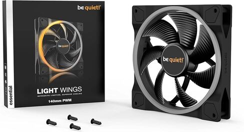 be quiet! Light Wings 120mm PWM high-Speed, Premium ARGB Cooling Fan, 4-Pin, for radiators, BL073,black in Kuwait