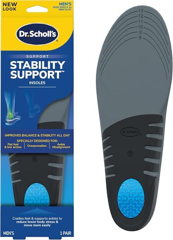 Dr. Scholl’s Extra Support Insoles Superior Shock Absorption and Reinforced Arch Support for Big & Tall Men to Reduce Muscle Fatigue So You Can Stay on Your Feet Longer (for Men's 8-14) in Kuwait