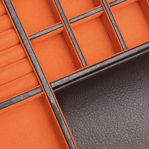 صندوق ساعات ويندسور هيراتيج مع 10 10 للساعات ودرج من ولف، اسود/رمادي، طول 12.5 × عرض 9.75 × ارتفاع 5.5 انش in Kuwait