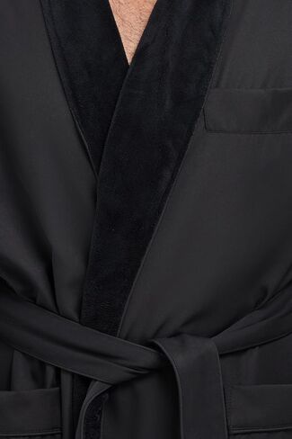 رداء حمام من الألياف الدقيقة مبطن بالقطيفة للنساء أو الرجال - رداء حمام فاخر للغاية ومتين للمنتجعات والمنتجعات والفنادق، بحجم كبير in Kuwait
