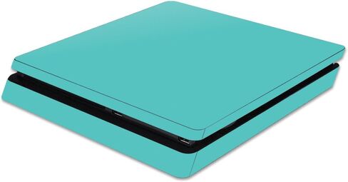 MightySkins Skin Compatible with Sony PS4 Slim Console - Solid Yellow | Protective, Durable, and Unique Vinyl Decal wrap Cover | Easy to Apply, Remove, and Change Styles | Made in The USA in Saudi Arabia