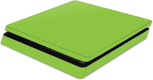 MightySkins Skin Compatible with Sony PS4 Slim Console - Solid Yellow | Protective, Durable, and Unique Vinyl Decal wrap Cover | Easy to Apply, Remove, and Change Styles | Made in The USA in Saudi Arabia