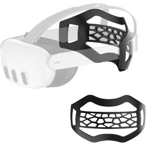 APEXINNO VR Head Strap Cushion Pad for Quest 3 Headset Accessories, TPU Bracket for Quest 3 Quest 2 Original Head Strap, Brace for The Back of The Head Head-Strap