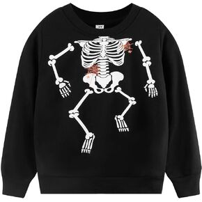 Akyzic Boy Dinosaur Sweatshirts Toddler Long Sleeve Cotton Space Pullover Cartoon T-Shirts Sport Top Tee For Kids 2-7T