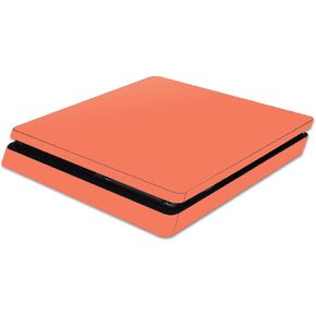 MightySkins Skin Compatible with Sony PS4 Slim Console - Solid Orange | Protective, Durable, and Unique Vinyl Decal wrap Cover | Easy to Apply, Remove, and Change Styles | Made in The USA
