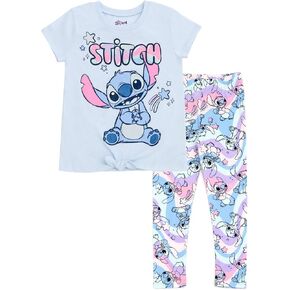 Disney Lilo & Stitch Girls T-Shirt and Leggings Outfit Set Little Kid to Big Kid