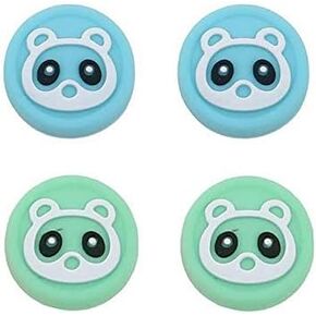 Animal Crossing Silicone Analog Thumb Grip Joystick Covers Caps Game Thumbstick Replacement for Nintend Switch Lite / NS Joy-con Controller .(5)