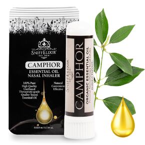 Sinus Relief Aromatherapy Nasal Inhaler - Relieves Severe Congestion, Pressure, Pain, Stuffy Nose - Open Sinuses & Breathe Right - Undiluted Organic Essential Oil Blend Diffuser Sniffer Stick