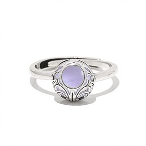 Recycled Vintage Mason Jar and Sterling Silver Vintage Lace Adjustable Ring in Saudi Arabia