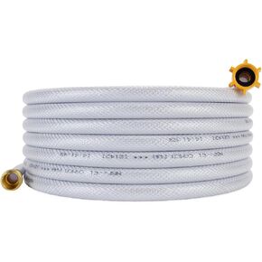 Camco 25ft TastePURE Drinking Water Hose - Lead and BPA Free, Reinforced for Maximum Kink Resistance 1/2"Inner Diameter (22733) , White