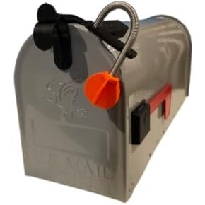Mail Alert LH - for Metal Round Top Mailboxes as Shown - Durable Mailbox Alert for Delivered Mail, Made in OHIO USA - DOES NOT INCLUDE MAILBOX - Other Styles Avail. in Kuwait