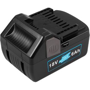 [2Pack] Upgraded 6.0 Ah High-Output 18V Battery for Hitachi 18-Volt Tools 339782 BSL1830C BSL1815X BSL1815S BSL1830 330139 330557 Also for Metabo HPT 18V Battery