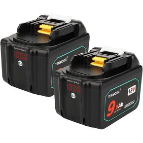 TENMOER 18V 9.0Ah BL1890 Replacement Battery Compatible with Makita Battery BL1830B BL1860B with Digital Display