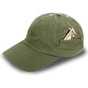 Mens Waterproof Baseball Cap Womens Rain Hat Foldable Outdoor Running Sun Fishing hat