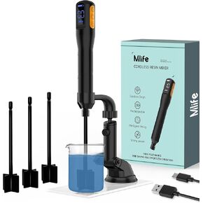Epoxy Resin Mixer Paddles - Paint Mixer & Epoxy Mixer for Drill Attachment, Reusable Paint Stirrer Drill Paddles for Mix Epoxy Resin, Stirring Spoon, Silicone Spatula and Silicone Mat in Kuwait