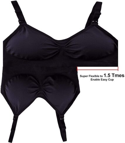 GXXGE 4Pack Nursing Bras for Breastfeeding Maternity Bra Comfort Seamless Pregnancy Sleep Bralette in Saudi Arabia
