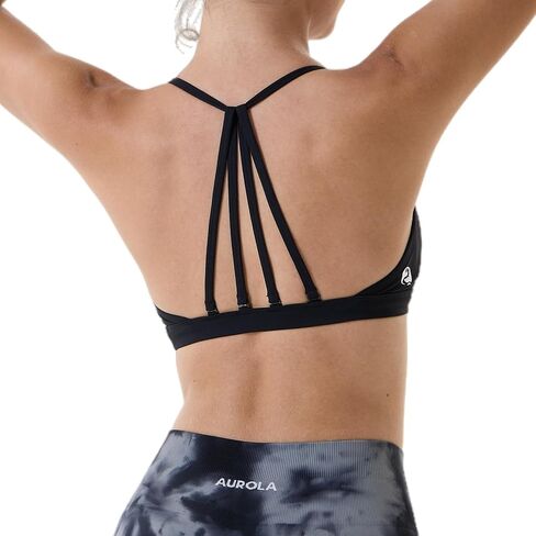 AUROLA Mercury Workout Sports Bras Women Athletic Removable Padded Backless Strapy Minimal Crop Top in Kuwait