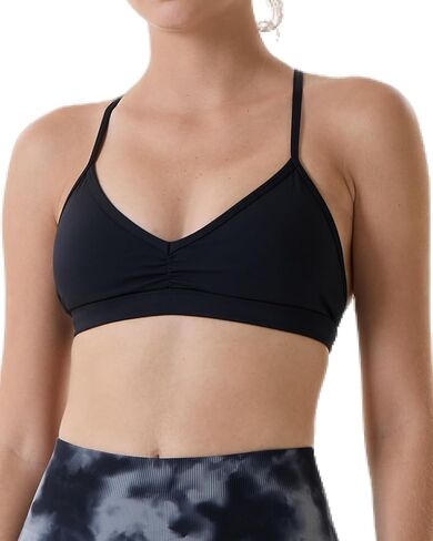 AUROLA Mercury Workout Sports Bras Women Athletic Removable Padded Backless Strapy Minimal Crop Top in Kuwait