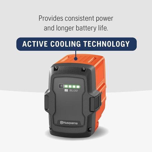 Husqvarna BLi22 40V Battery, 144Wh Lithium Ion Battery 100-Series Power Tools Including Battery Chainsaws, Leaf Blowers and Trimmers, Orange in Saudi Arabia