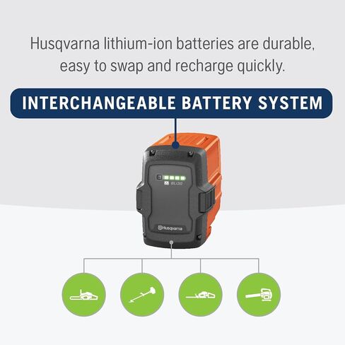 Husqvarna BLi22 40V Battery, 144Wh Lithium Ion Battery 100-Series Power Tools Including Battery Chainsaws, Leaf Blowers and Trimmers, Orange in Saudi Arabia