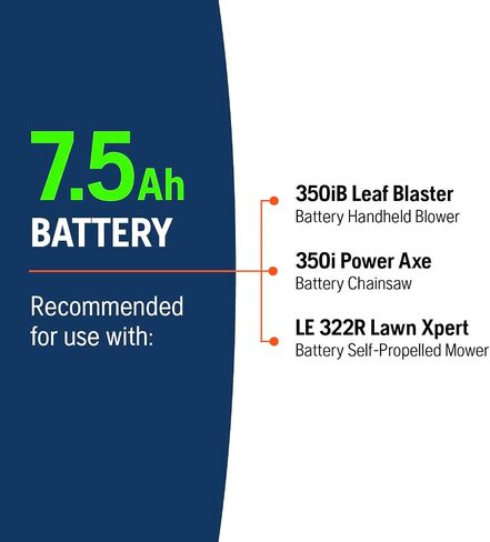 Husqvarna BLi22 40V Battery, 144Wh Lithium Ion Battery 100-Series Power Tools Including Battery Chainsaws, Leaf Blowers and Trimmers, Orange in Saudi Arabia