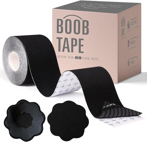 شريط تريبسكي XL لرفع الثدي، شريط بوب للثدي الكبير، شريط للجسم للأزياء، شريط رياضي وغطاء للحلمة لـ A-GCup in Kuwait