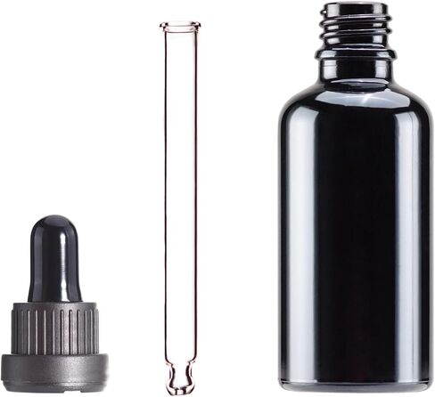YIZHAO Blue Glass Dropper Bottle 4oz, Tincture Bottles with Glass Dropper, for Essential Oils, Aromatherapy, Cosmetic, Laboratory, Pharmacy, Liquids, Travel –4 Pcs in Kuwait