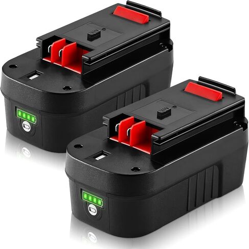 【ليثيوم أيون】 بطارية ليثيوم أيون DSANKE HPB18 18V 3.0Ah بديلة لبطارية بلاك اند ديكر 18 فولت لبطارية 244760-00 HPB18 A1718 A18 A18E HPB18-OPE Firestorm FS180BX FS18BX FS18FL FSB18 in Saudi Arabia
