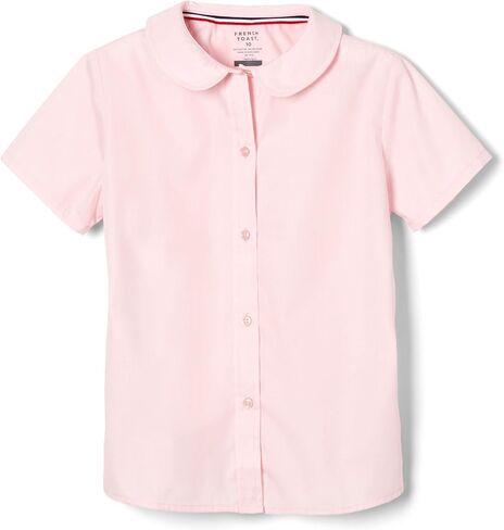 French Toast Peter Pan Collar Short Sleeve Blouse (Girls Standard & Plus Sizes), Blue, in Saudi Arabia