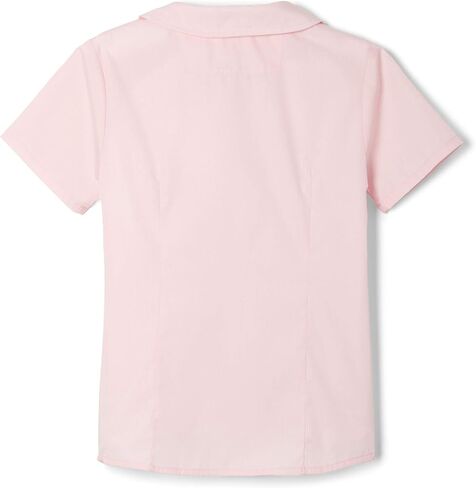 French Toast Peter Pan Collar Short Sleeve Blouse (Girls Standard & Plus Sizes), Blue, in Saudi Arabia