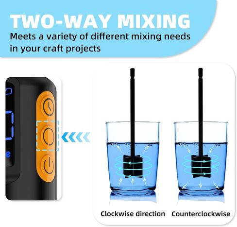 Epoxy Resin Mixer Paddles - Paint Mixer & Epoxy Mixer for Drill Attachment, Reusable Paint Stirrer Drill Paddles for Mix Epoxy Resin, Stirring Spoon, Silicone Spatula and Silicone Mat in Kuwait