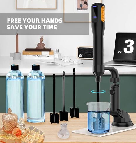 Epoxy Resin Mixer Paddles - Paint Mixer & Epoxy Mixer for Drill Attachment, Reusable Paint Stirrer Drill Paddles for Mix Epoxy Resin, Stirring Spoon, Silicone Spatula and Silicone Mat in Kuwait