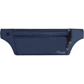 Ryaco Money Belt for Travel, Slim Passport Holder RFID Blocking Hidden Wallet Travel Essentials Pouch Women Men with Adjustable Strap Waist Bag to Protect Cash, Credit Cards and Travel Documents Black
